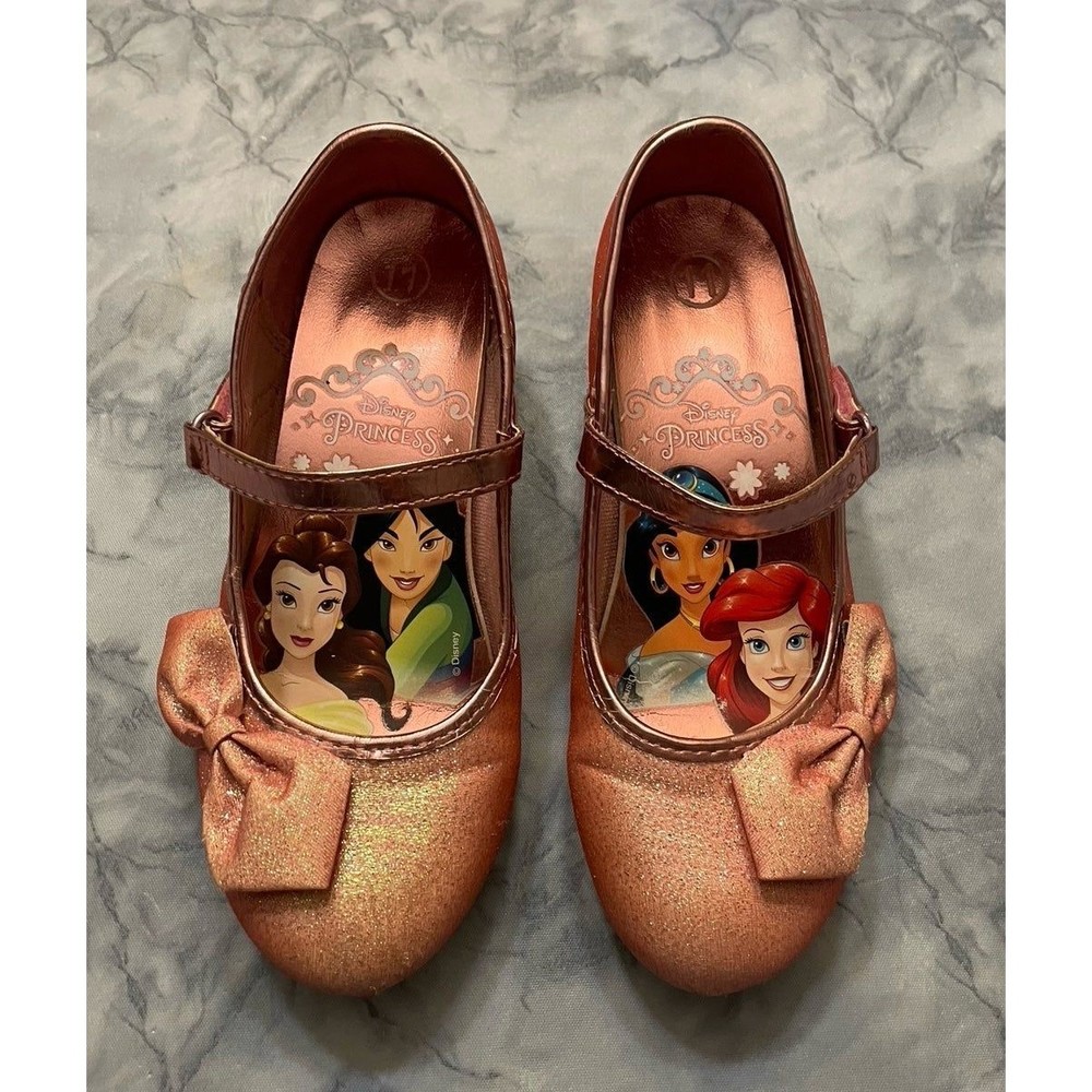 Disney Princess Pink Sparkle Dress Up Costume Shoes, Size 11